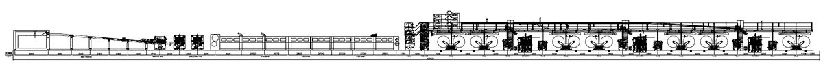 Linea di produzione del cartone ondulato a 7 strati (cartone a tripla onda)